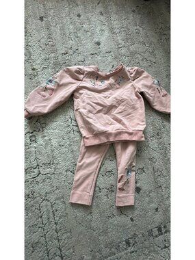 miles the label pink two piece 18 months